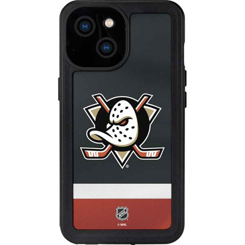 NHL Anaheim Ducks Jersey iPhone 15 Waterproof Case